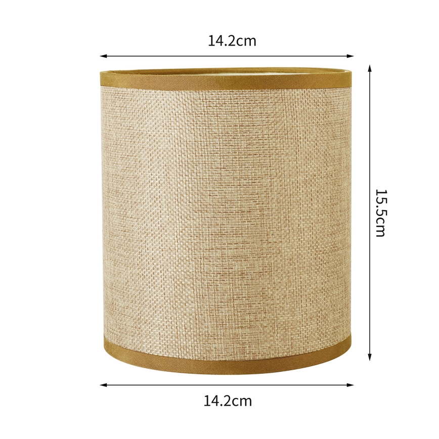 Brilagi - Universeller Lampenschirm NUBILA E27 15,5x14 cm hellbraun