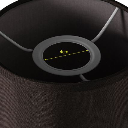 Brilagi - Universeller Lampenschirm NUBILA E27 15,5x14 cm schwarz