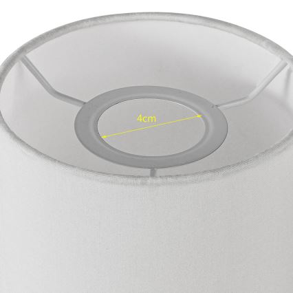 Brilagi - Universeller Lampenschirm NUBILA E27 15,5x14 cm Weiß