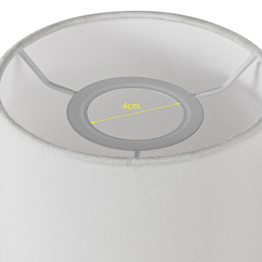 Brilagi - Universeller Lampenschirm NUBILA E27 15,5x14 cm Weiß