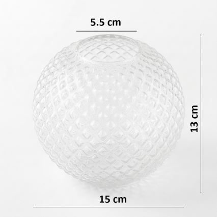 BRILAGI - Universelles Ersatzglas STELLA E27 Ø 15 cm klar/gold