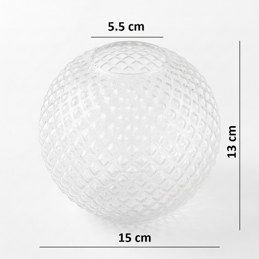 BRILAGI - Universelles Ersatzglas STELLA E27 Ø 15 cm klar/gold