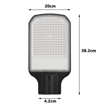 Brilagi - URBANLIGHT LED-Straßenleuchte 100W/230V schwarz IP65