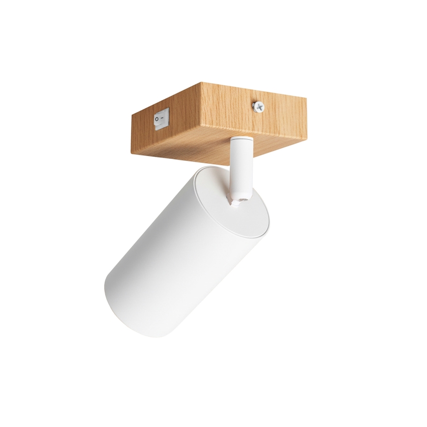 Brilagi - Wand-Spotleuchte SELE 1xGU10/30W/230V weiß/Eiche-Dekor