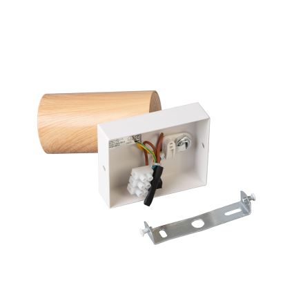 BRILAGI - Wandleuchte mit Schalter SELE 1xGU10/30W/230V weiß/Eichen-Dekor
