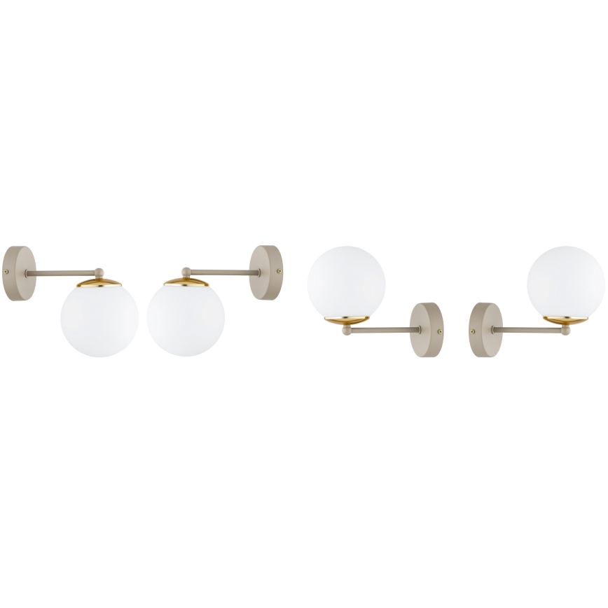 Brilagi - Wandleuchte 1xE27/60W/230V beige/gold