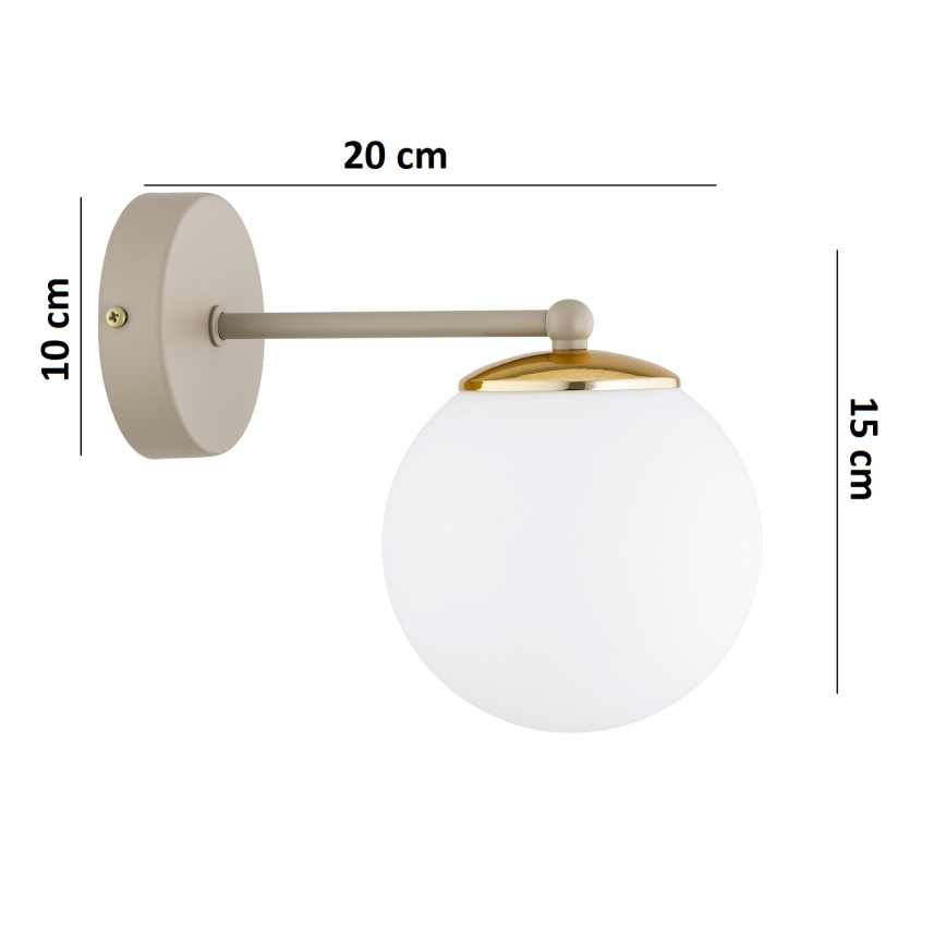 Brilagi - Wandleuchte 1xE27/60W/230V beige/gold