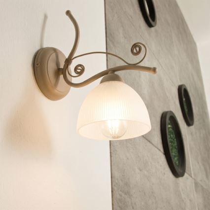 Brilagi - Wandleuchte ANTICO MODERN 1xE27/60W/230V beige