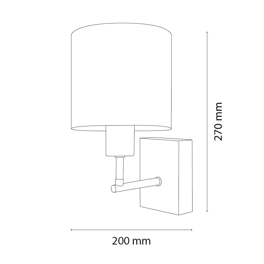 BRILAGI - Kinder-Wandleuchte BOBO WOOD 1xE27/25W/230V Eiche/Schwarz/Weiß/Einhörner