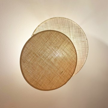 Brilagi - Wandleuchte CIRCLES 1xE27/15W/230V 45x45 cm beige/cremefarben