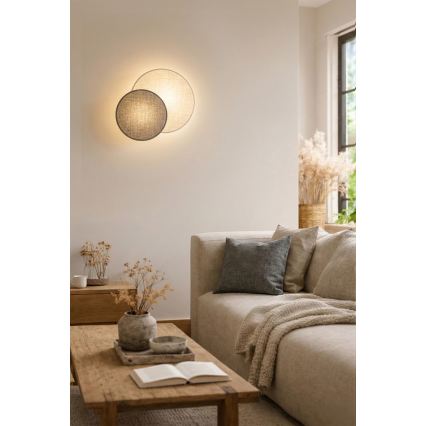 Brilagi - Wandleuchte CIRCLES 1xE27/60W/230V Ø 35 cm creme/grau
