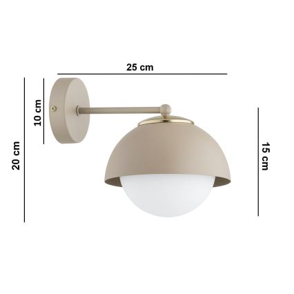 Brilagi - Wandleuchte COSMO 1xE27/60W/230V beige/gold