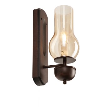 Brilagi - Wandleuchte COTTAGE 1xE14/40W/230V Buche/braun