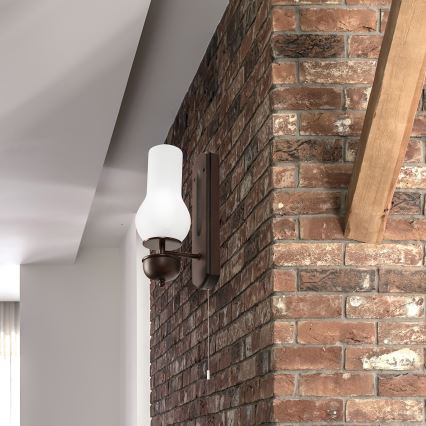 Brilagi - Wandleuchte COTTAGE 1xE14/40W/230V Buche/weiß