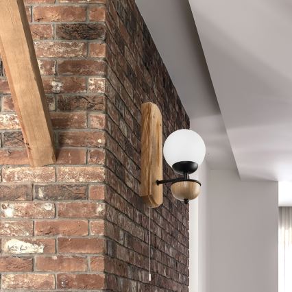 Brilagi - Wandleuchte COTTAGE 1xG9/40W/230V Eiche/weiß
