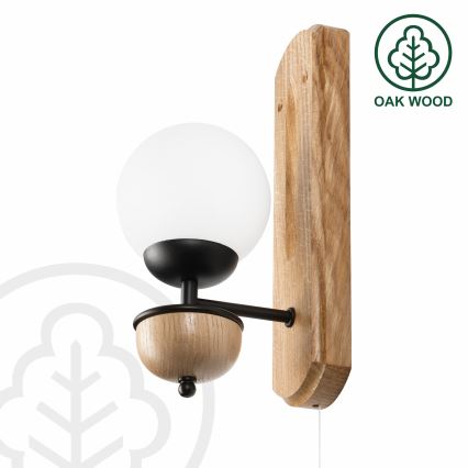 Brilagi - Wandleuchte COTTAGE 1xG9/40W/230V Eiche/weiß