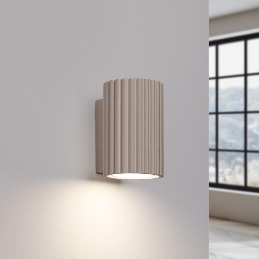 Brilagi - Wandleuchte CRESTO 2xGU10/10W/230V 10 cm taupe