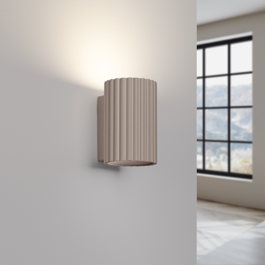 Brilagi - Wandleuchte CRESTO 2xGU10/10W/230V 10 cm taupe