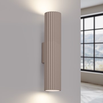Brilagi - Wandleuchte CRESTO 2xGU10/10W/230V 20 cm taupe