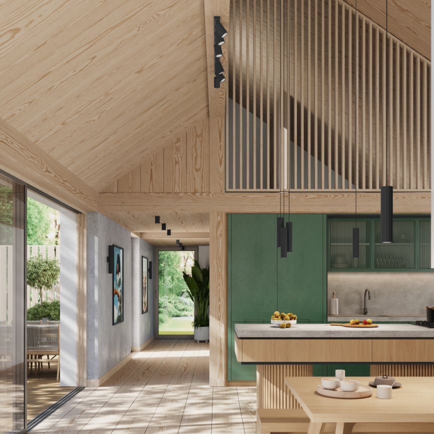 Brilagi - Wandleuchte CRESTO 2xGU10/10W/230V 30 cm schwarz