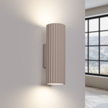 Brilagi - Wandleuchte CRESTO 2xGU10/10W/230V 30 cm taupe