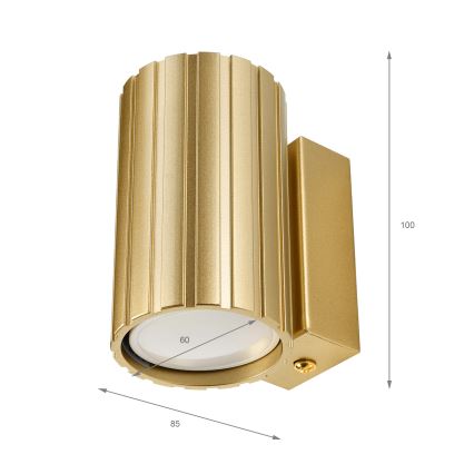 Brilagi - Wandleuchte CRISPINA 1xGU10/10W/230V 10 cm goldfarben