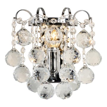 Brilagi - Wandleuchte CRYSTAL 1xE14/60W/230V glänzendes Chrom