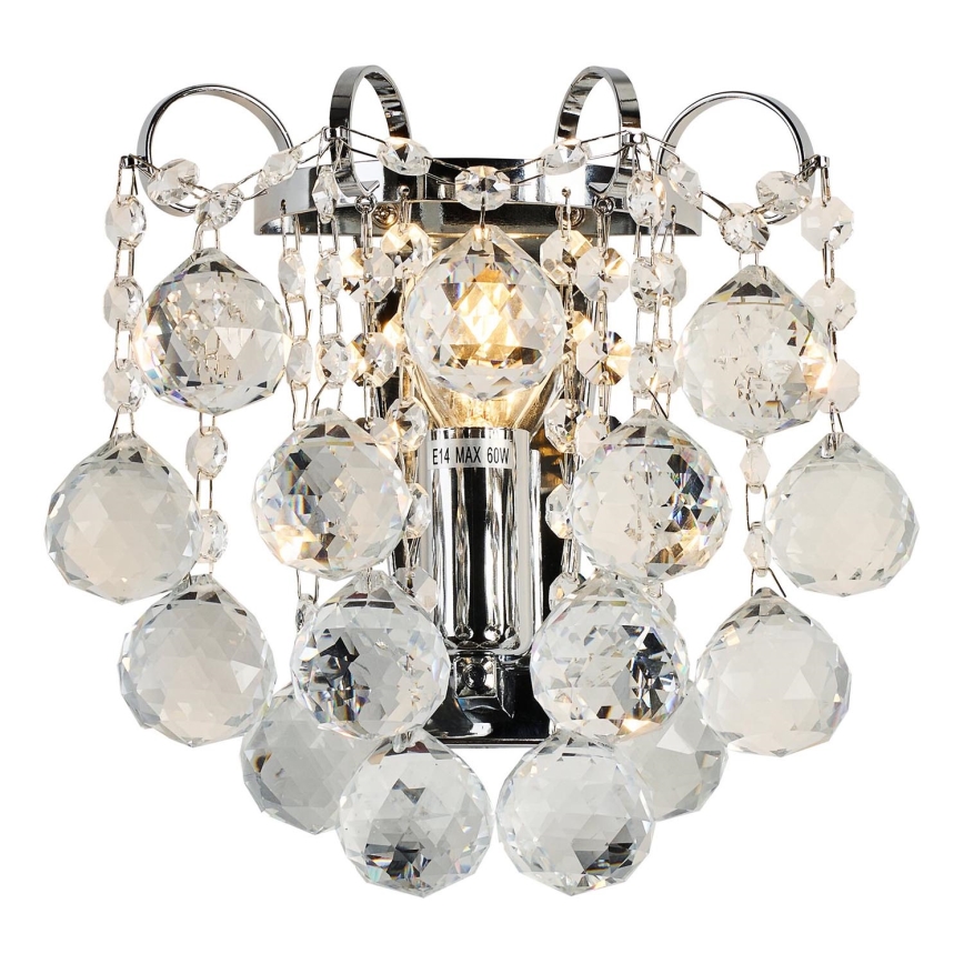 Brilagi - Wandleuchte CRYSTAL 1xE14/60W/230V glänzendes Chrom