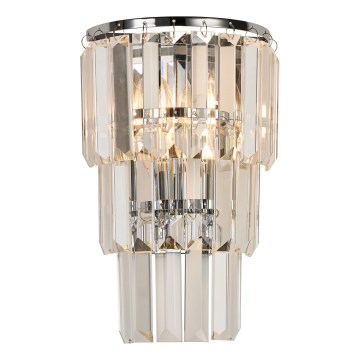 Brilagi - Wandleuchte CRYSTAL 1xE14/60W/230V glänzendes Chrom