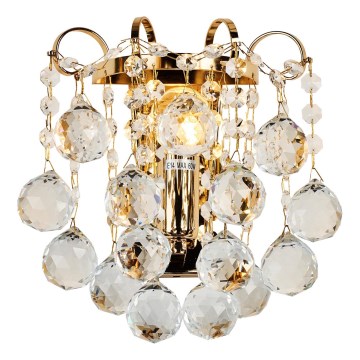 Brilagi - Wandleuchte CRYSTAL 1xE14/60W/230V golden