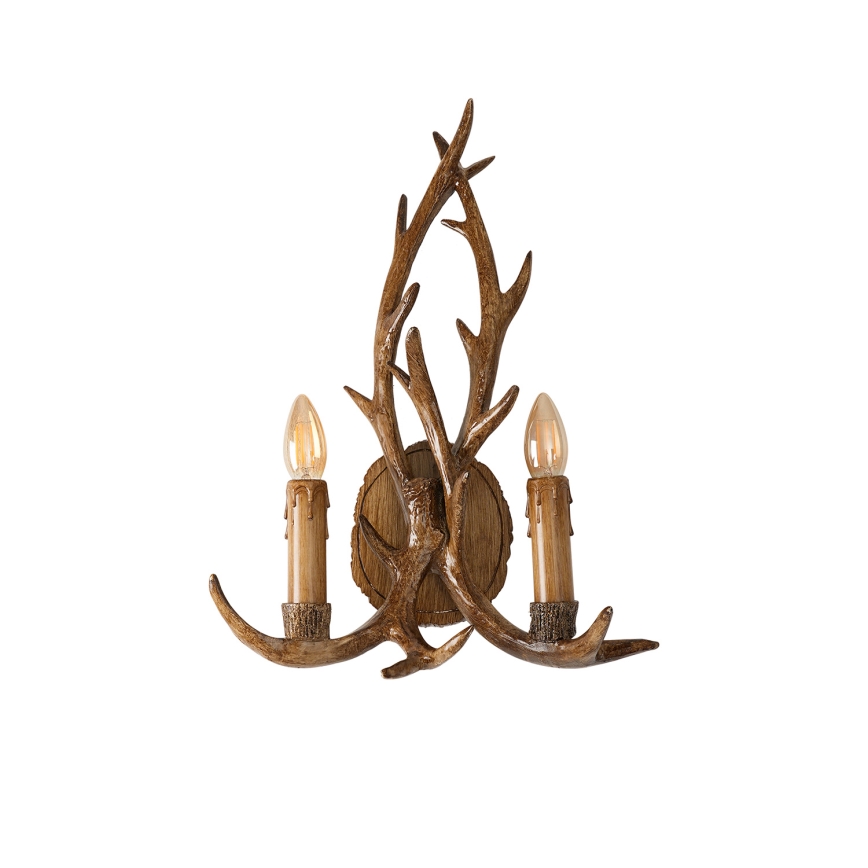 Brilagi - Wandleuchte DEER 2xE14/10W/230V Geweih