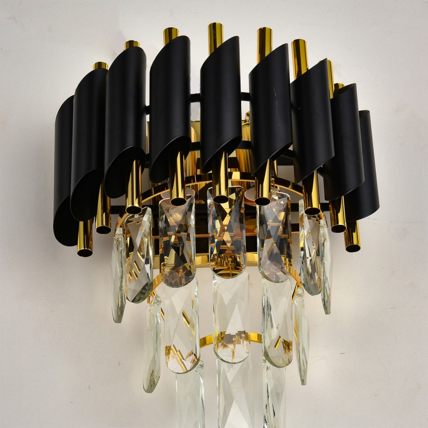 Brilagi - Wandleuchte ECLIPSE 2xE14/10W/230V schwarz/gold