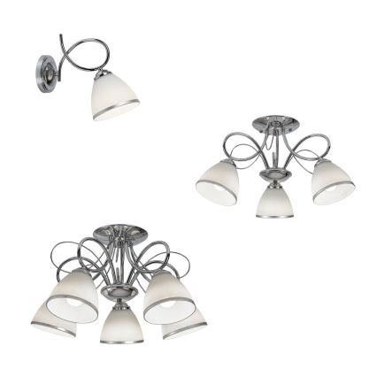 Brilagi - Wandleuchte FRED 1xE27/60W/230V glänzender Chrom