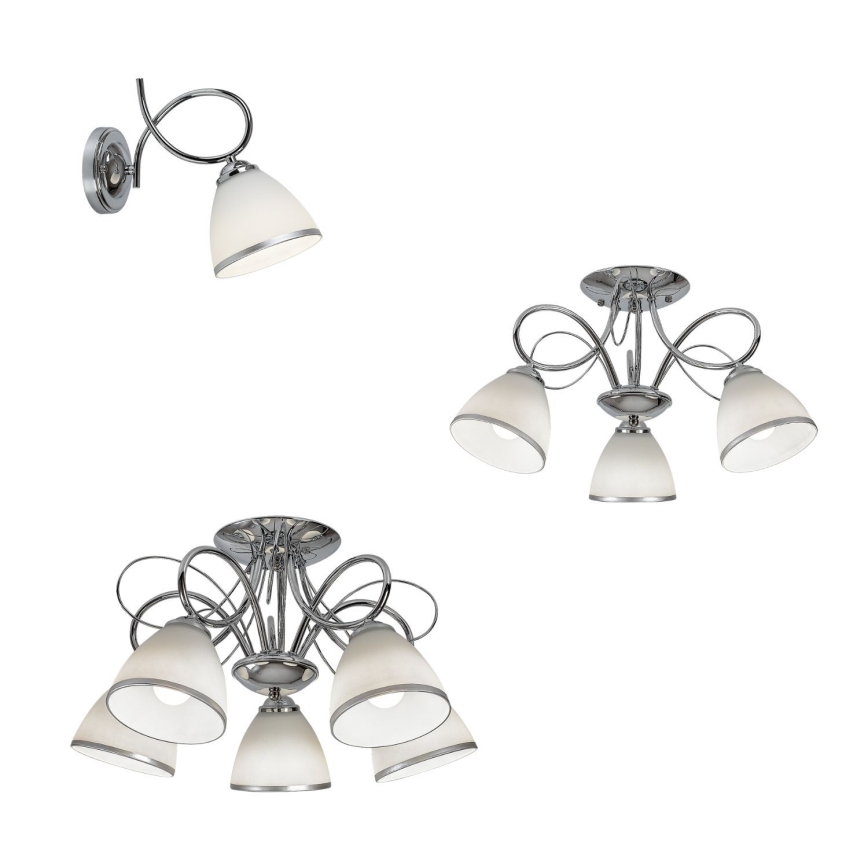 Brilagi - Wandleuchte FRED 1xE27/60W/230V glänzender Chrom