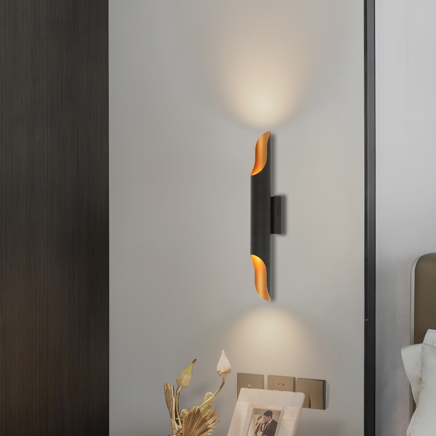 Brilagi - Wandleuchte KALMAR 2xE27/40W/230V schwarz/bronze