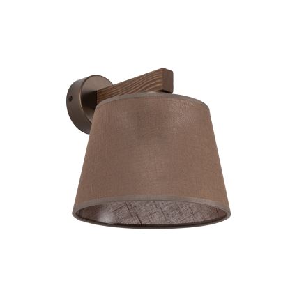 Brilagi - Wandleuchte LATTE 1xE27/15W/230V Kiefer/braun