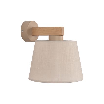 Brilagi - Wandleuchte LATTE SABIA 1xE27/15W/230V Kiefer/Beige