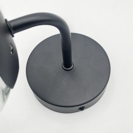 Brilagi - Wandleuchte MALIVA 1xE14/15W/230V schwarz/transparent