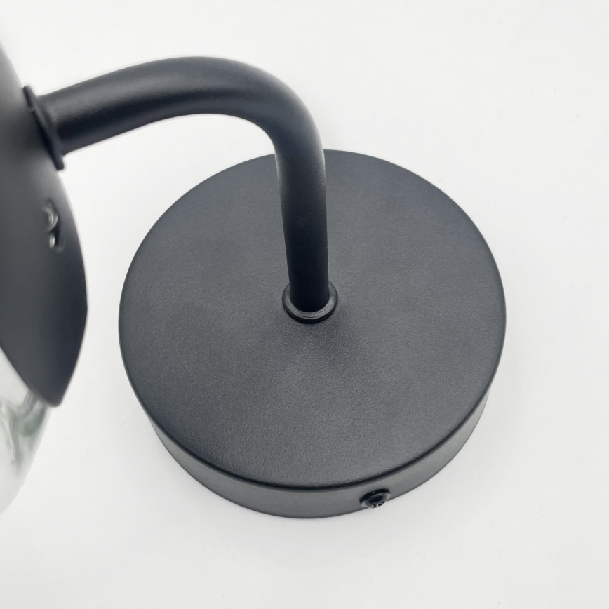 Brilagi - Wandleuchte MALIVA 1xE14/15W/230V schwarz/transparent