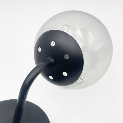 Brilagi - Wandleuchte MALIVA 1xE14/15W/230V schwarz/transparent