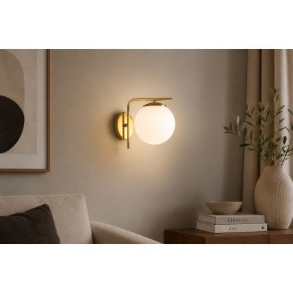 BRILAGI - Wandleuchte MILO 1xE27/60W/230V goldfarben