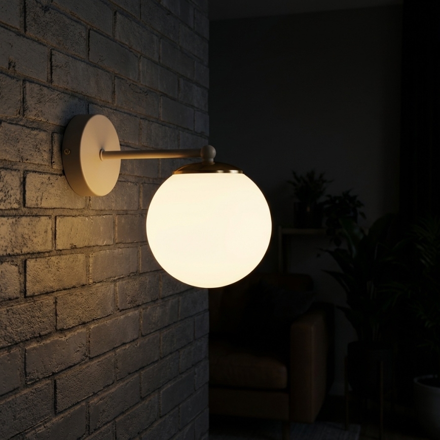 Brilagi - Wandleuchte MILO ECRU 1xE27/60W/230V beige/gold