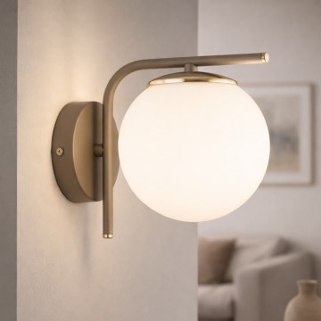 Brilagi - Wandleuchte MILO ECRU 1xE27/60W/230V beige/gold