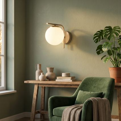 Brilagi - Wandleuchte MILO ECRU 1xE27/60W/230V beige/gold