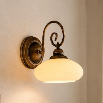 BRILAGI - Wandleuchte MOLLERO 1xE27/15W/230V Bronze/Patina
