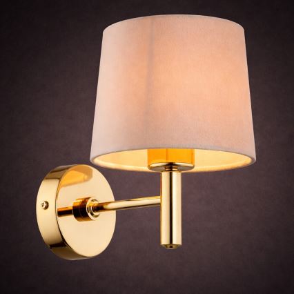 Brilagi - Wandleuchte MONTE 1xE27/15W/230V beige/goldfarben