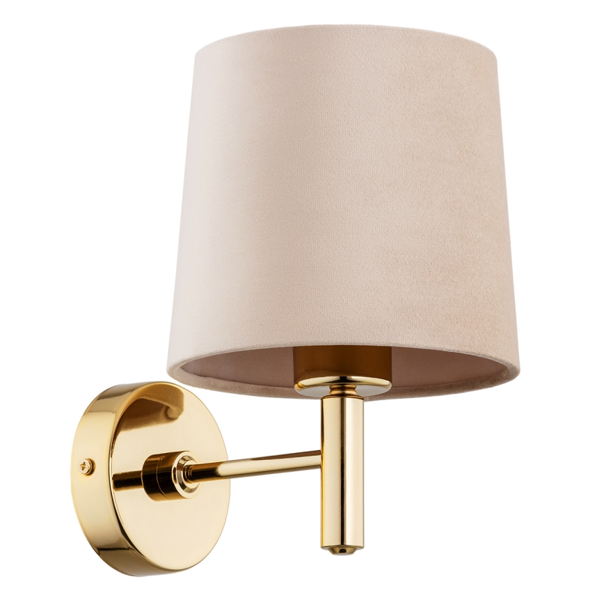 Brilagi - Wandleuchte MONTE 1xE27/15W/230V beige/goldfarben