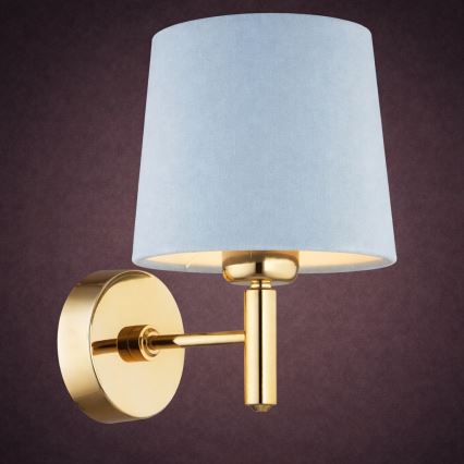Brilagi - Wandleuchte MONTE 1xE27/15W/230V blau/gold