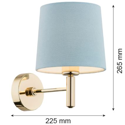 Brilagi - Wandleuchte MONTE 1xE27/15W/230V blau/gold