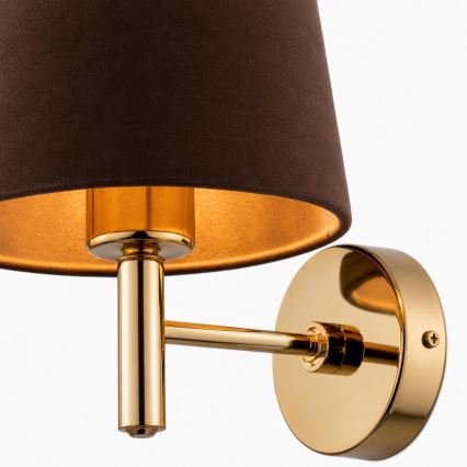 Brilagi - Wandleuchte MONTE 1xE27/15W/230V braun/gold